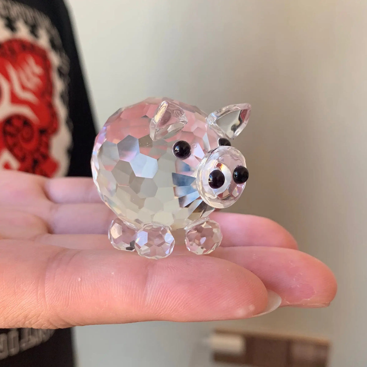 Paperweight | Crystal Frog Figurine & Desk Decor