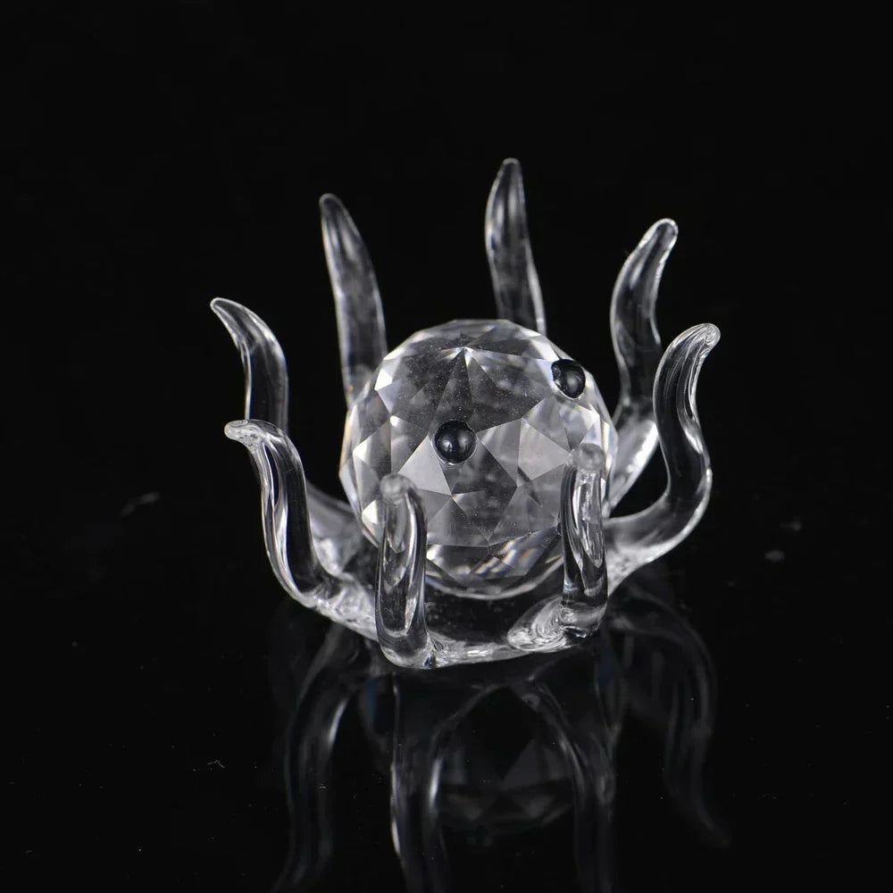 Paperweight | Crystal Frog Figurine & Desk Decor