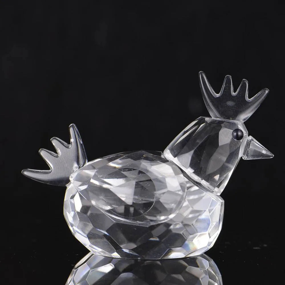Paperweight | Crystal Frog Figurine & Desk Decor