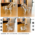 Paperweight | Crystal Frog Figurine & Desk Decor