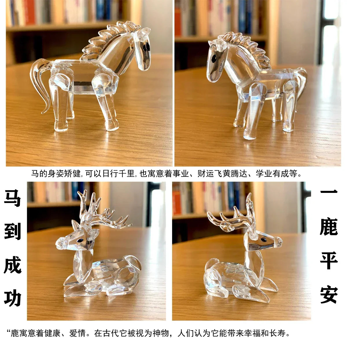 Paperweight | Crystal Frog Figurine & Desk Decor