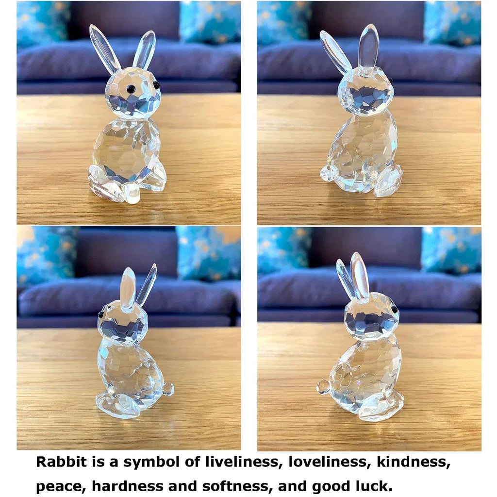 Paperweight | Crystal Frog Figurine & Desk Decor
