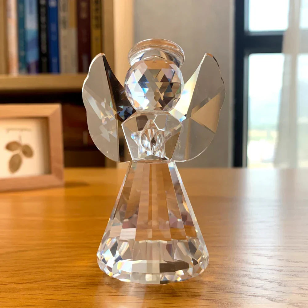 Paperweight | Crystal Frog Figurine & Desk Decor