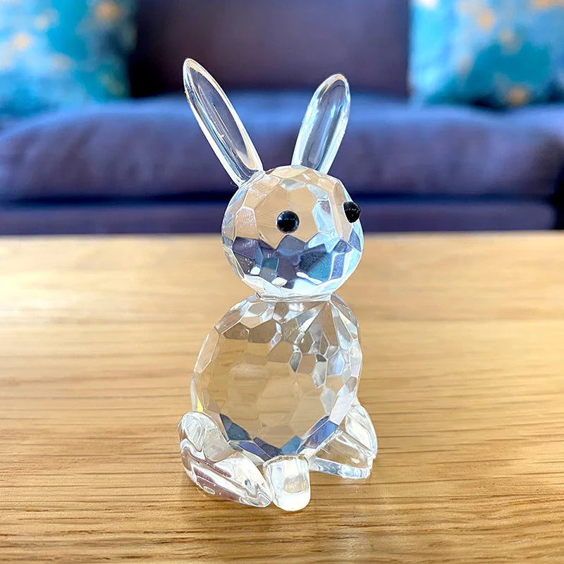 Paperweight | Crystal Frog Figurine & Desk Decor