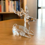 Paperweight | Crystal Frog Figurine & Desk Decor