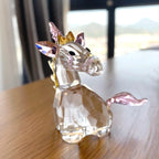 Paperweight | Crystal Frog Figurine & Desk Decor