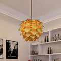 Pendant Lamp | Handmade Pine Wood & Pinecone Design | Adjustable Cord