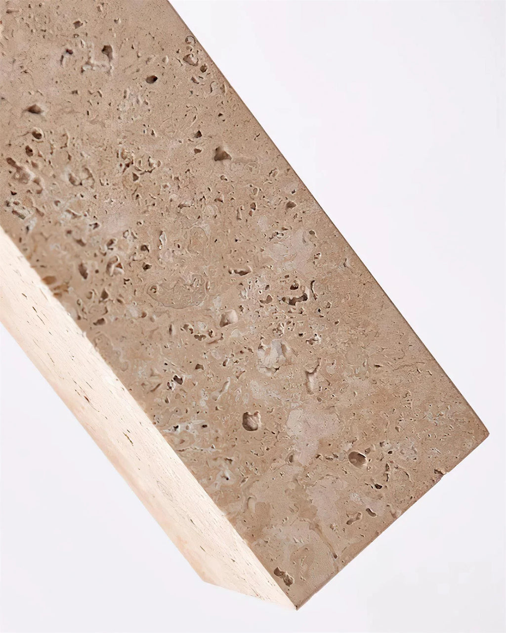 Pendant Lamp | Wood & Travertine Nordic Minimalist | 28 cm Height