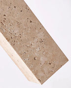 Pendant Lamp | Wood & Travertine Nordic Minimalist | 28 cm Height