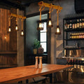 Pendant Light | Hemp Rope & Metal Frame | Adjustable Cord