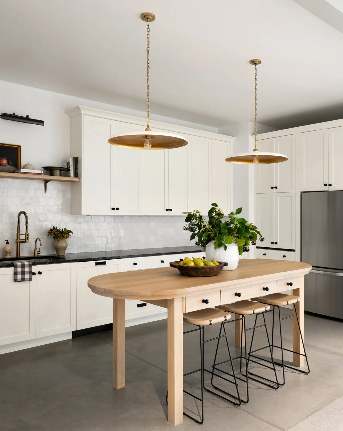 Pendant Light | Metal Shade & Adjustable Hanging Chain | Dia 30–50 cm