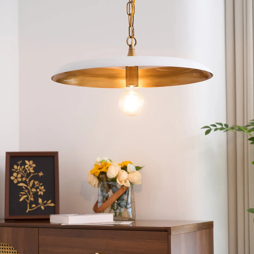 Pendant Light | Metal Shade & Adjustable Hanging Chain | Dia 30–50 cm