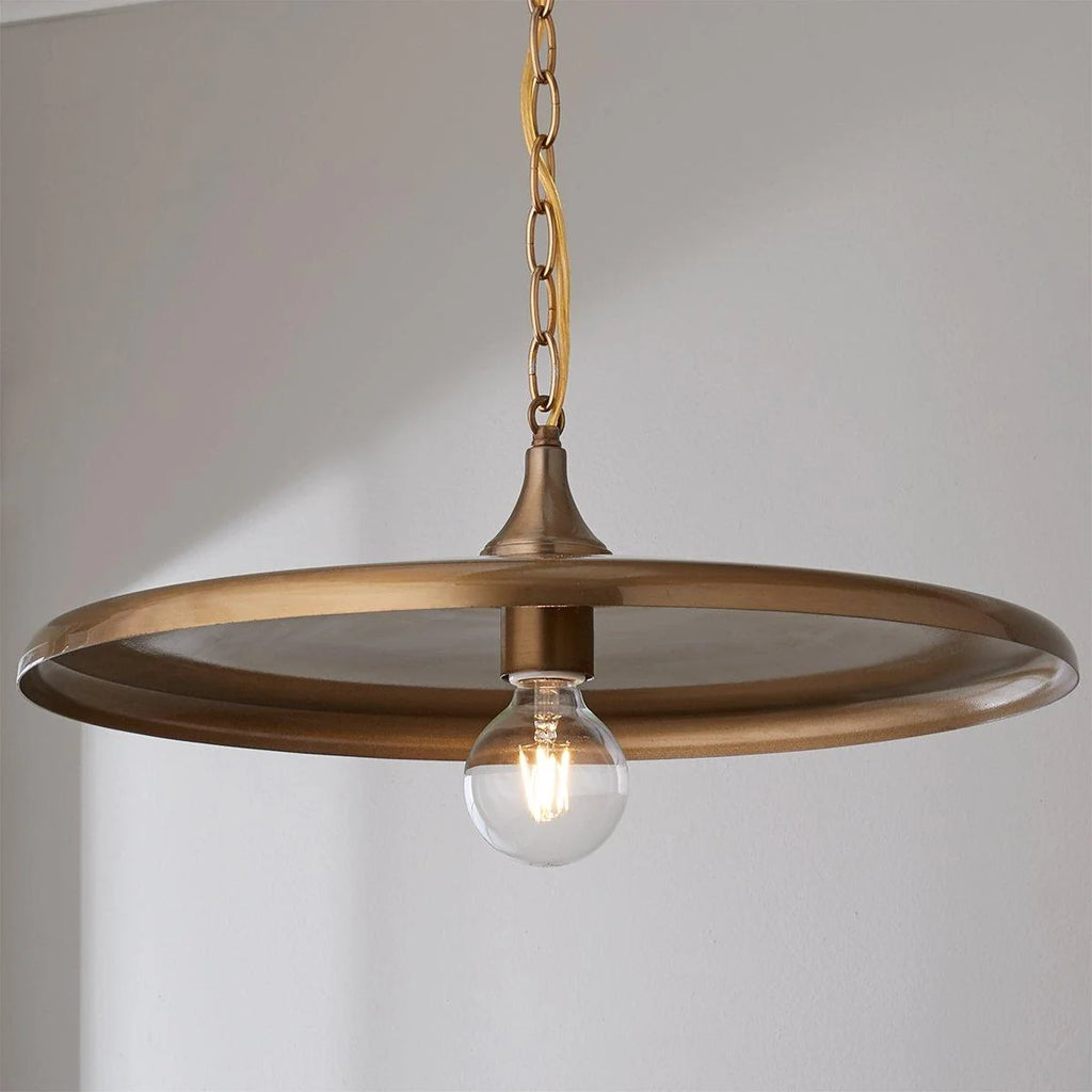 Pendant Light | Metal Shade & Adjustable Hanging Chain | Dia 30–50 cm