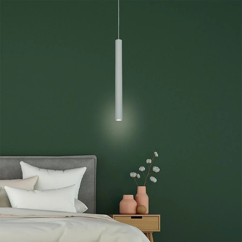 Pendant Light | Slim Cylinder Integrated LED | Adjustable Cable