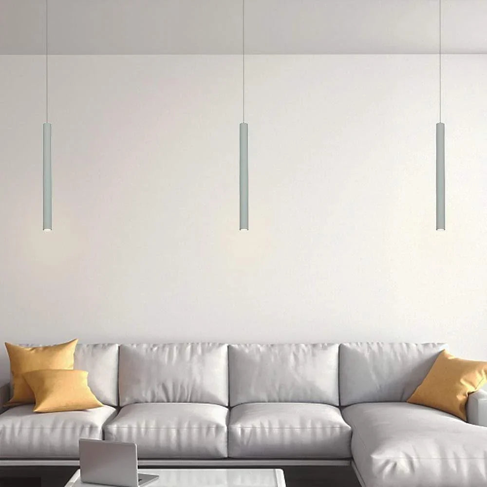 Pendant Light | Slim Cylinder Integrated LED | Adjustable Cable