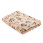 Pet Blanket | Soft Flannel & Paw Print | Machine Washable