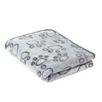 Pet Blanket | Soft Flannel & Paw Print | Machine Washable