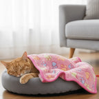 Pet Blanket | Soft Flannel & Paw Print | Machine Washable