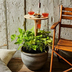 Picnic Table | Foldable Birch Wood & Wine Holder