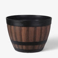 Plant Pot | Barrel-Shaped High-Density Resin & Drainage Holes