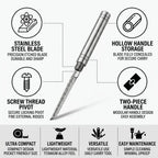 Pocket Knife with In-Handle Blade Storage