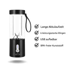 Portable Blender | USB Rechargeable & 6 Stainless Steel Blades | 530 ml