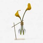 Propagation Vase | Glass & Metal Frame | Single Or Double