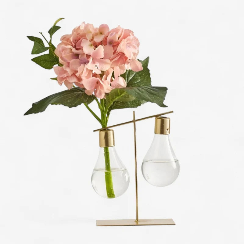 Propagation Vase | Glass & Metal Frame | Single Or Double