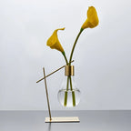 Propagation Vase | Glass & Metal Frame | Single Or Double