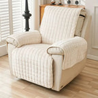 Recliner Cover | Quilted Microfiber & Non-Slip | With Side Pocket