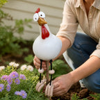 Resin Garden Chicken Ornament
