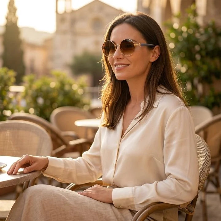 Round Frame Sunglasses