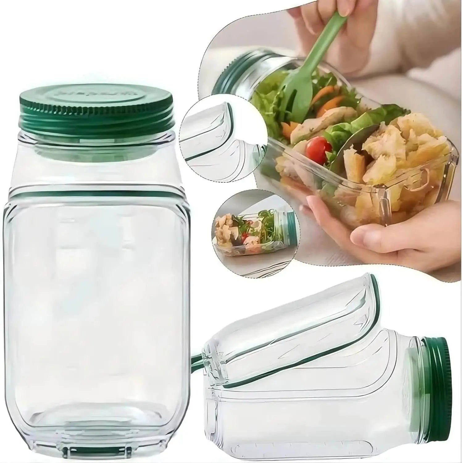 Salad Container with Screw Lid