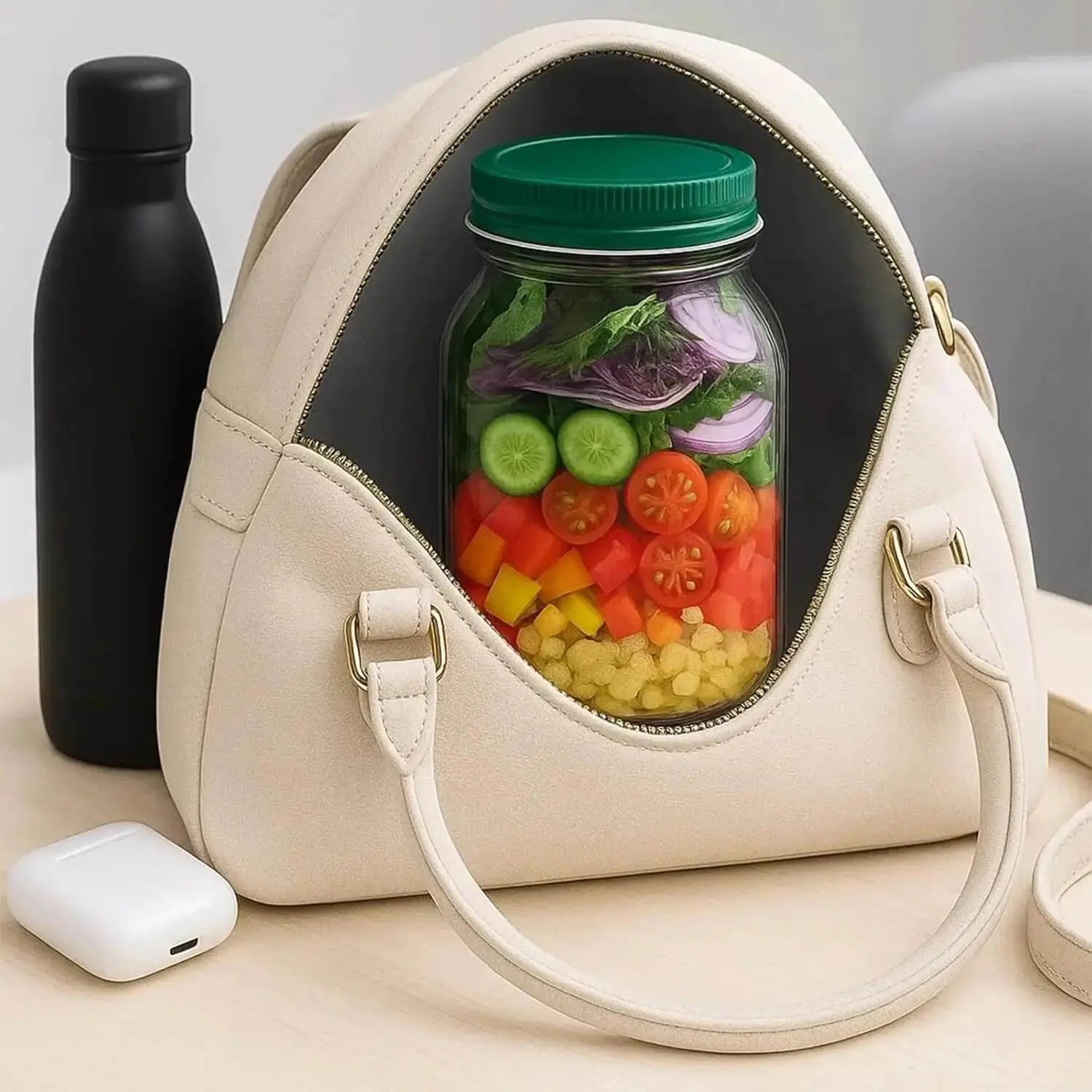 Salad Container with Screw Lid