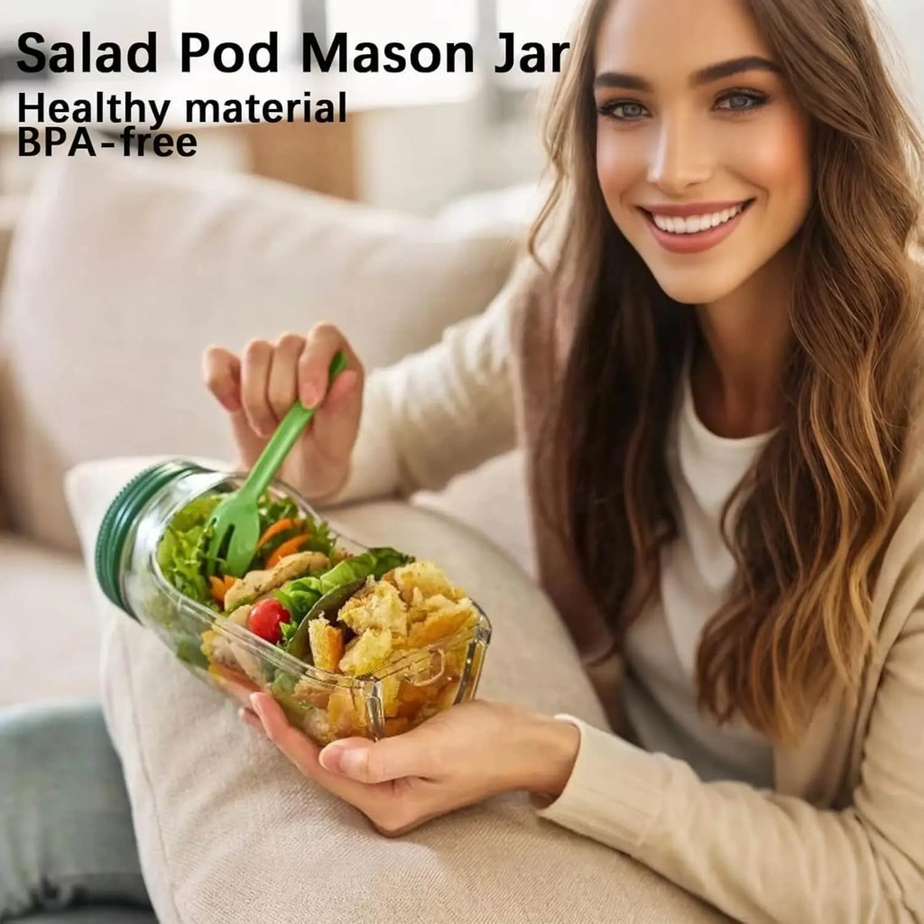 Salad Container with Screw Lid