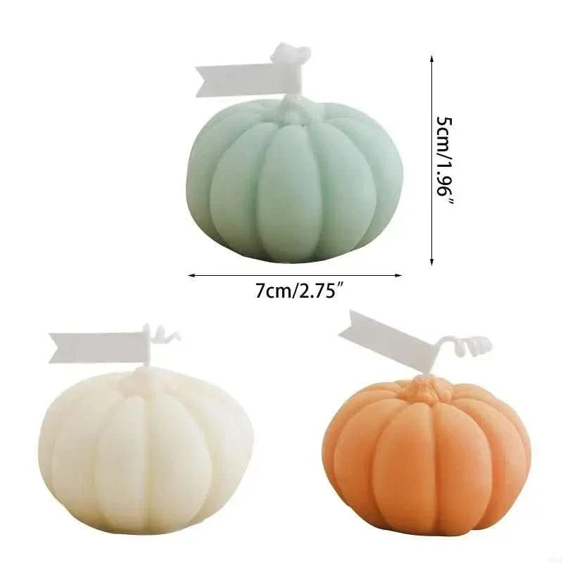 Scented Candle | Handmade Pumpkin-Shaped & Fragranced | 7 x 5 cm