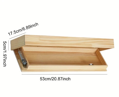 Shelf | Hidden Compartment & Minimalist Wood | 53 cm