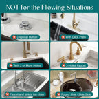 Sink Drying Mat with Faucet Cutout
