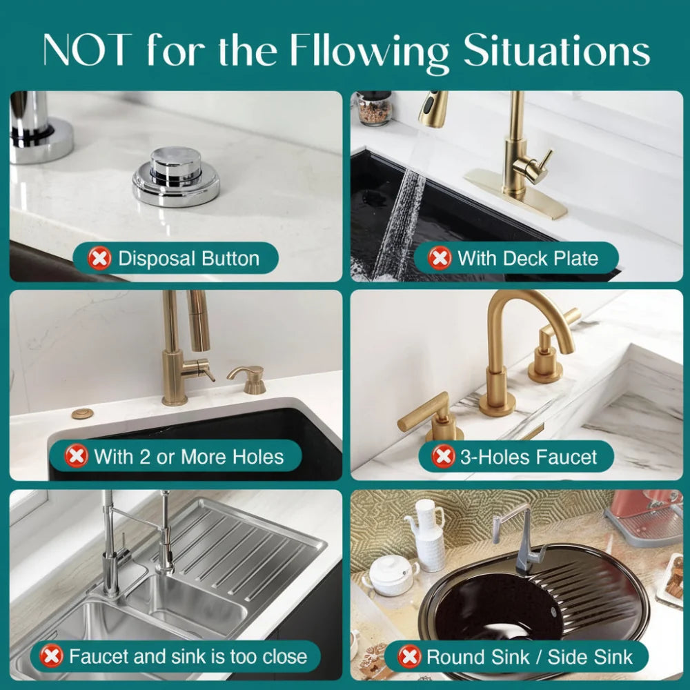 Sink Drying Mat with Faucet Cutout