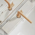 Sink Drying Mat with Faucet Cutout