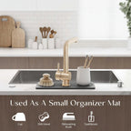 Sink Drying Mat with Faucet Cutout