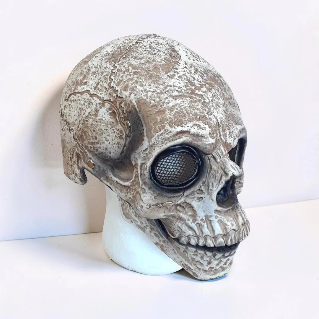 Skull Mask | Movable Jaw, Open-Face & Full-Head Coverage
