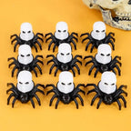 Skull & Spider Lamp | Flickering LED & Battery-Powered | Indoor Use
