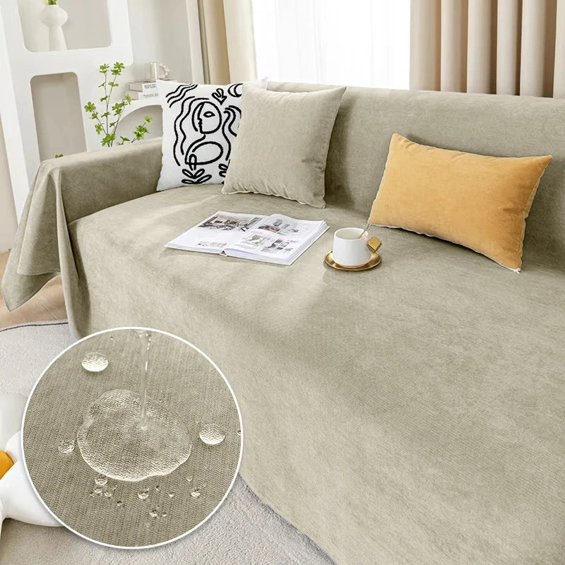 Sofa Blanket with Spandex and Polyester
