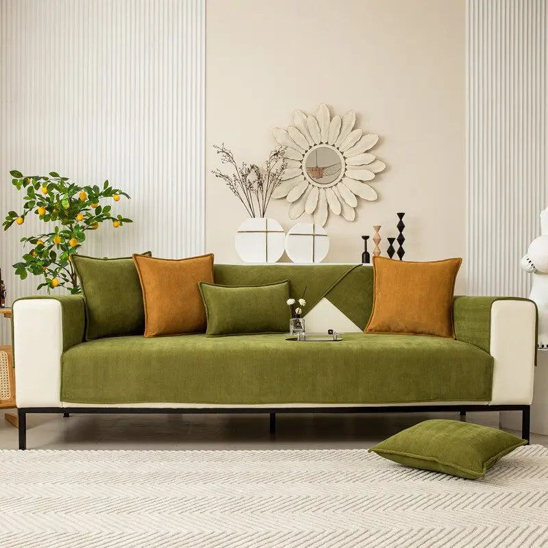 Sofa Cover | Non-Slip Chenille & Machine Washable | Fits 2-3-Seater Sofas