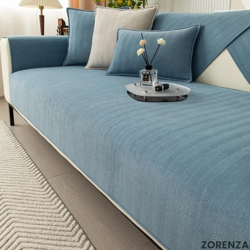 Sofa Slipcover with Non-Slip Underside