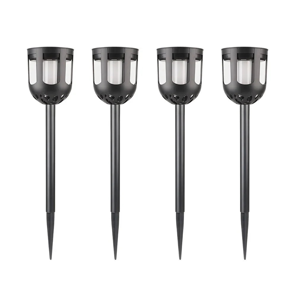 Solar Path Lights | Color-Changing LED & Dusk Sensor | Set of 4