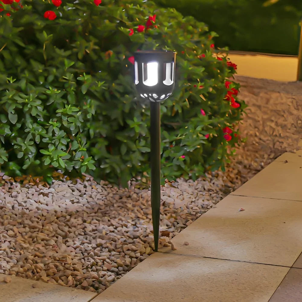 Solar Path Lights | Color-Changing LED & Dusk Sensor | Set of 4