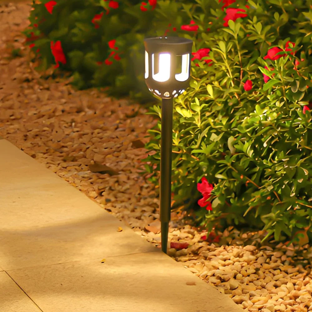 Solar Path Lights | Color-Changing LED & Dusk Sensor | Set of 4