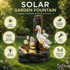 Solar-Powered Outdoor Fountain